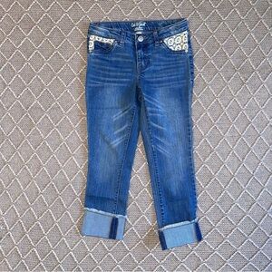 Cat & Jack Blue Skinny Jeans Medium Wash Girls 8